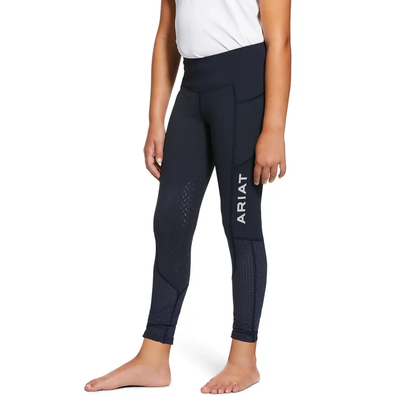 Ariat Youth EOS Full Seat Tights in Navy
